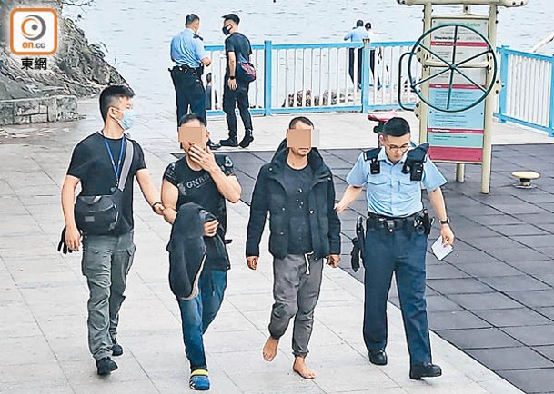 兩名內地漁民涉嫌「非法入境」被執法人員拘捕。