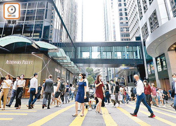 雖然香港復常，但勞動人口大幅下跌。
