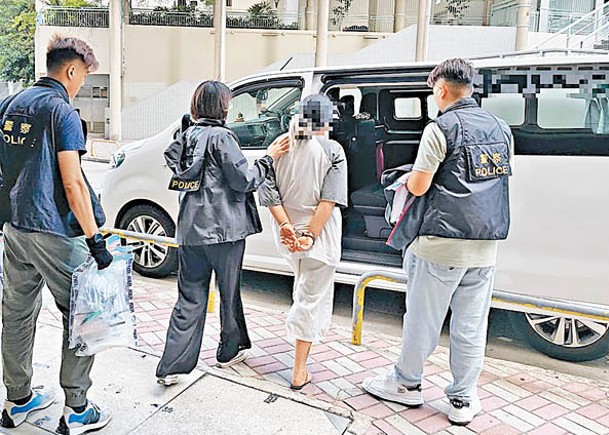大窩口邨：涉嫌販毒女子被捕。