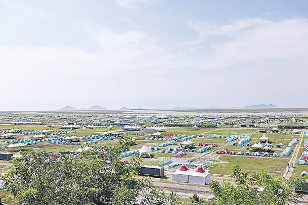 在南韓舉行的世界童軍大露營受颱風影響。