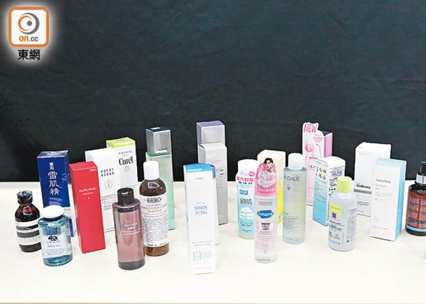 消委會測試市面25款爽膚水產品，發現9個樣本分別驗出致敏香料。