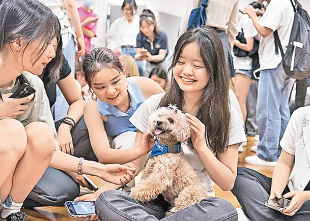 活動吸引過百名城大學生與「狗教授」見面。