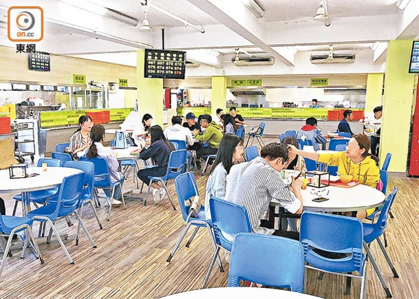 中大校內餐廳若無領食物業處所牌照，只能向學生及教職員提供服務。