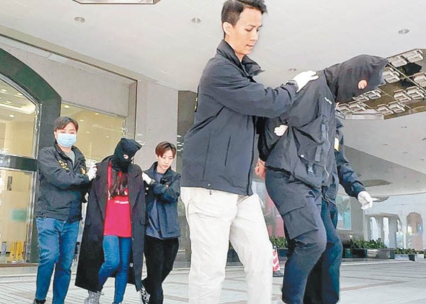被捕的兩名台灣男女。