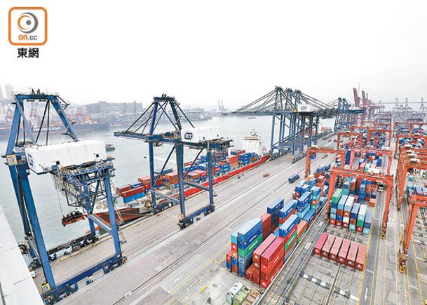 港口貨櫃吞吐量降  勢跌出全球10大榜