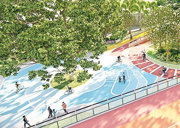 工程今起進行  增設架空單車徑瞭望步道  斥資7億活化賈炳達道公園  料2027年重開
