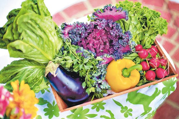 蔬菜水果含豐富膳食纖維，有助減慢碳水化合物吸收，延緩血糖上升。