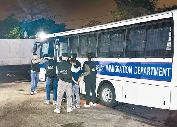 聯合行動反黑工  拘6人包括假難民