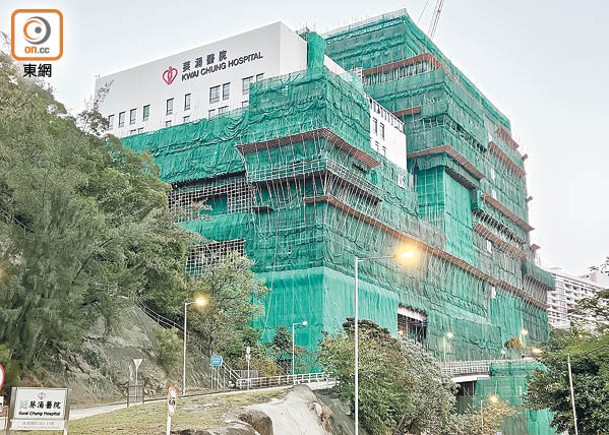 事發位於葵涌醫院第二期重建工程的地盤。（文健雄攝）