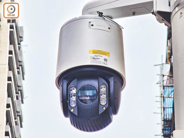 閉路電視涉及3種不同型號，包括網絡攝影機及高速圓頂攝影機。