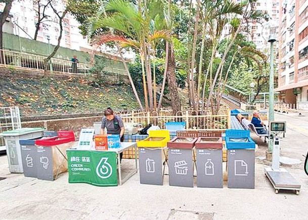 綠在區區的公屋回收便利點再增加4個。