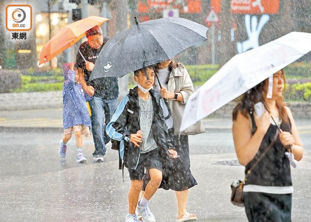 又落8日雨  母親節帶遮