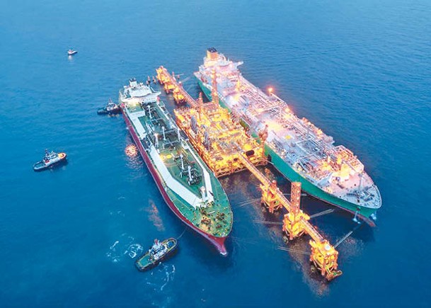全球最大的海上液化天然氣接收站香港接收站正式運行，香港LNG項目海上接收站完成LNG首船卸氣。