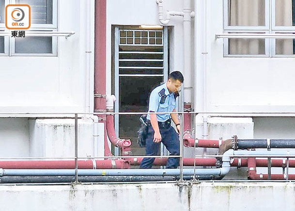 警員在場調查。（蘇偉明攝）