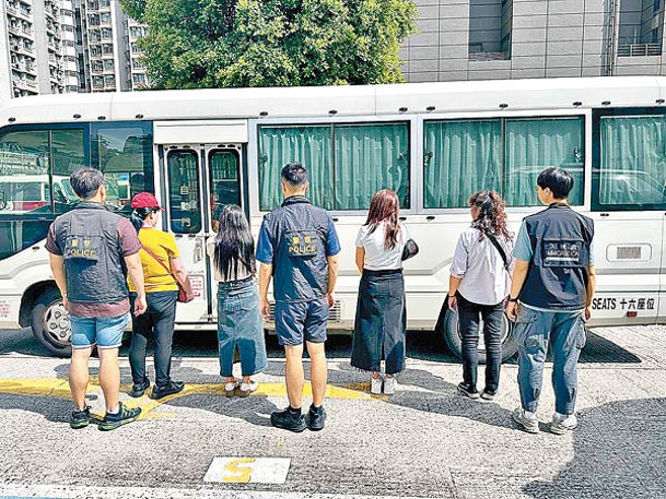 深水埗：跨部門進行反罪惡行動，搜查多個地點，拘捕12名內地女子。