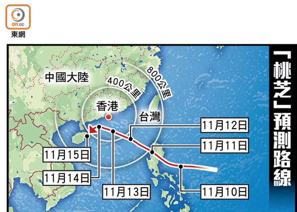 「桃芝」接力登場  最快今晚掛1號波