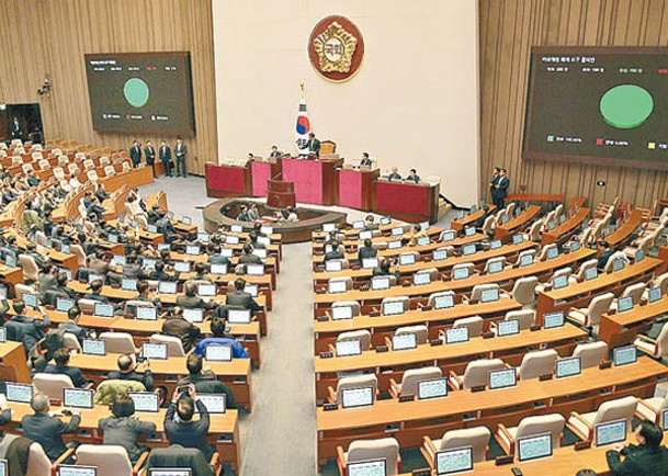 國會議員昨日凌晨全票通過解除戒嚴決議案。