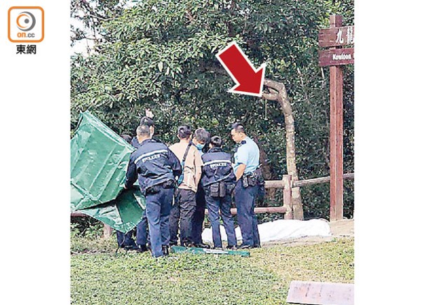 水塘燒烤區  中年漢自縊亡