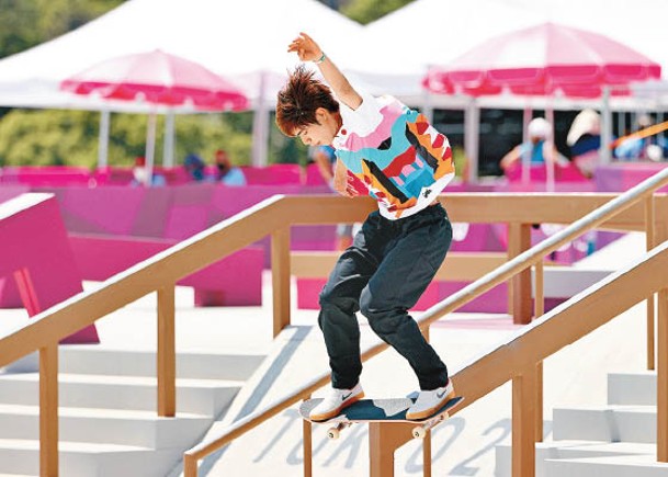 堀米雄斗成為奧運「滑板王」。（Getty Images圖片）