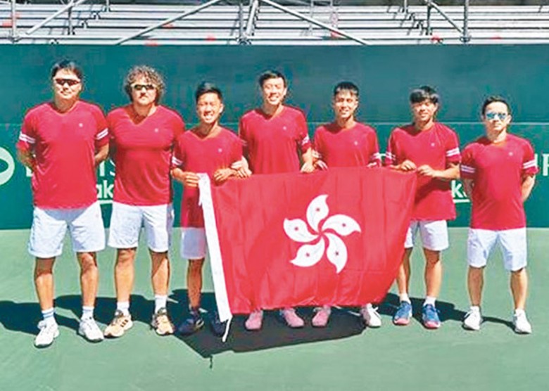 香港網球隊一眾成員磨刀霍霍。（香港網球總會圖片）