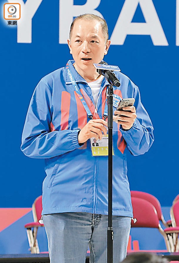 香港排球總會會長吳守基全力支持活動。
