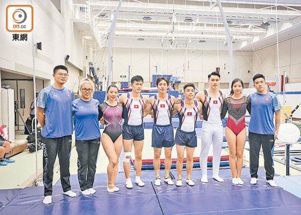 香港體操隊派出8人出戰亞運。