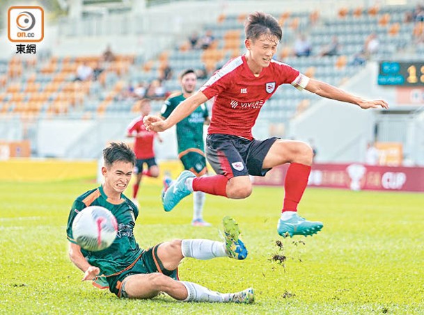 香港Ｕ23前鋒 林學曦（紅衫）