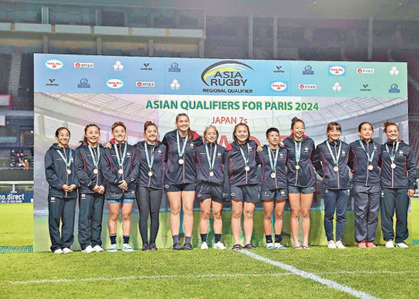 香港七欖女隊贏得一面銅牌。（公關圖片）