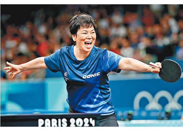 表情多多的倪夏蓮贏盡全球目光。（Getty Images圖片）