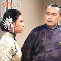 張活游（右）與羅蘭合演一九七四年劇集《啼笑因緣》。