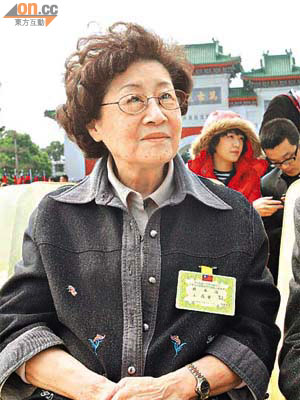 秋瑾的外孫女王焱華出席台灣的紀念活動。	（本報台北圖片）