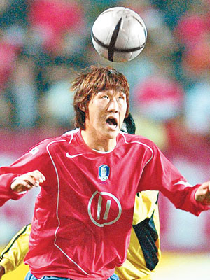 金東炫曾代表南韓出戰○四年的奧運外圍賽。（資料圖片）