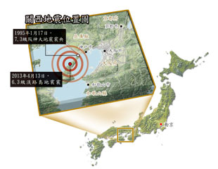 日關西6.3級地震