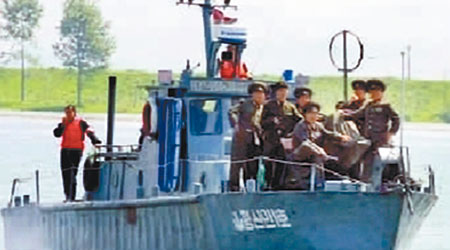 北韓過去曾多次扣押中國漁船索取贖金。圖為北韓巡邏艇。（資料圖片）
