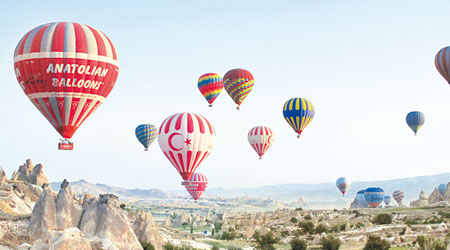 加柏都斯亞的熱氣球活動非常受歡迎。（資料圖片）