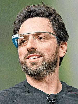 Google Glass被指可用來出千。圖為Google始創人布林。