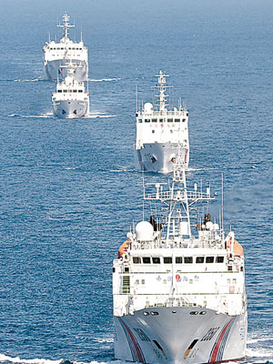 日媒指沖繩漁民每次進入釣魚島，均被中國海警阻撓。（資料圖片）