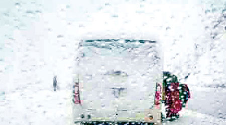 雲南多地降雪，交通嚴重受阻。（互聯網圖片）