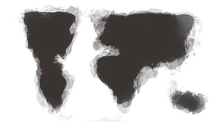 美國學生繪出的世界地圖比真正的世界地圖缺少了很多地方。（互聯網圖片）