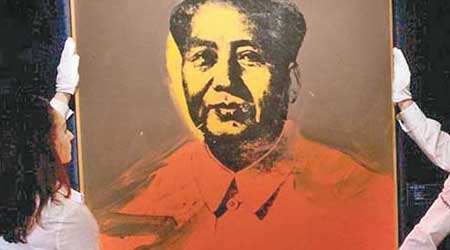 《毛澤東》肖像再次拍賣的成交價遠超上一次紀錄。（互聯網圖片）