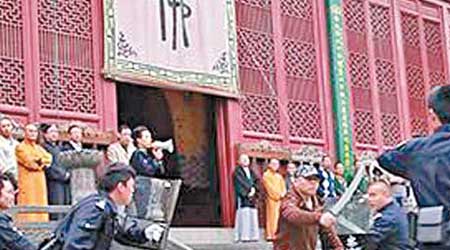 杭州靈隱寺舉行反恐防暴技能應急演習。（互聯網圖片）