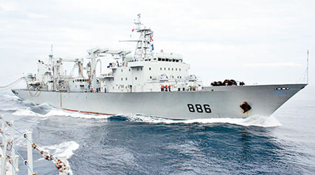中方「千島湖艦」將參與「環太平洋聯合軍演」。（互聯網圖片）