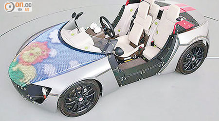 LED車頭蓋玩具車可變換車頭蓋圖案。