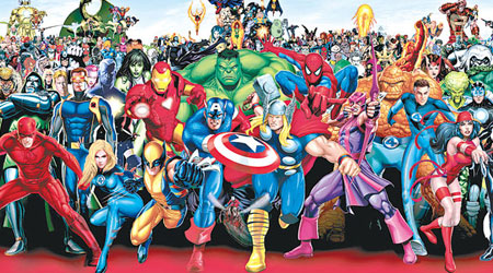 Marvel多年來創造的英雄主角多以男性為主，女性角色大都是配角。（互聯網圖片）