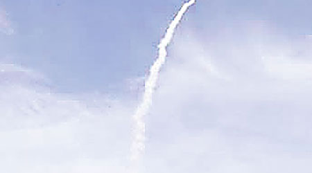 日本據報有意建立太空部隊，圖為日本早前發射的火箭。（互聯網圖片）