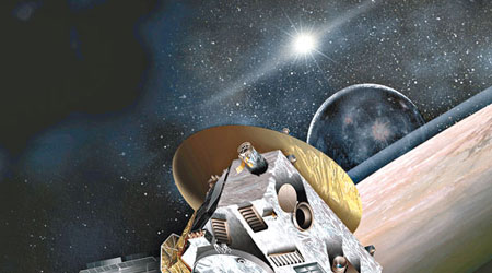 新視野號探測器料明年七月將進入冥王星軌道。（互聯網圖片）
