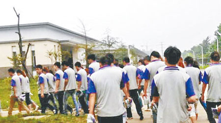 江蘇宿遷的台資工廠被指強迫工人加班。（互聯網圖片）