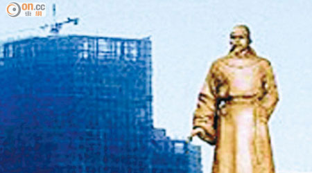 柳州市柳宗元雕像的效果圖。（互聯網圖片）