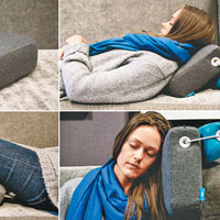 多功能枕頭靠墊可配合不同的睡姿需要。（互聯網圖片）
