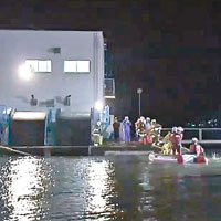 「黃蜂」吹襲愛媛縣，當地出現廣泛水浸。（互聯網圖片）